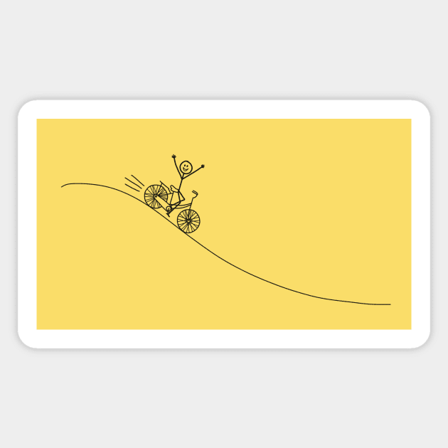 Fun Cycling Downhill Sticker by Earl Grey